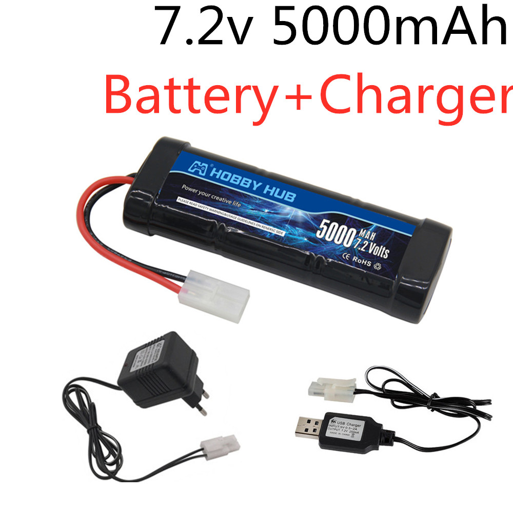 Rc Hobby Charger - Ni-MH аккумулятор 7,2 В, 5000 мАч,