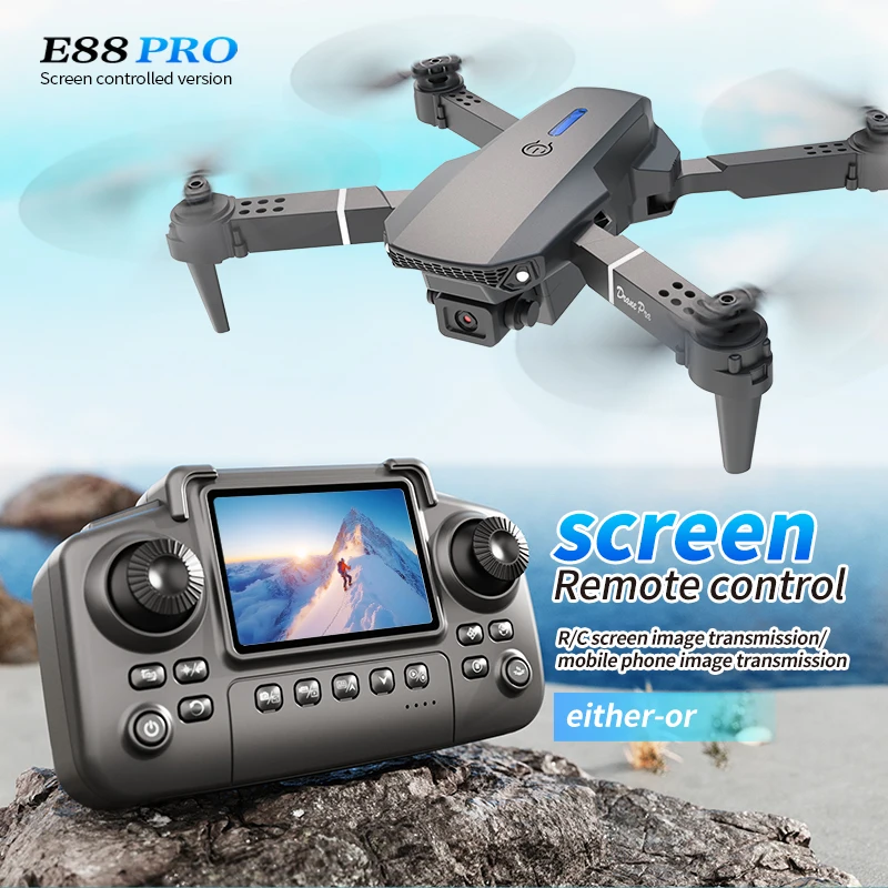 Rc Hobby Wire - Профессиональный дрон E88 PRO с экраном,