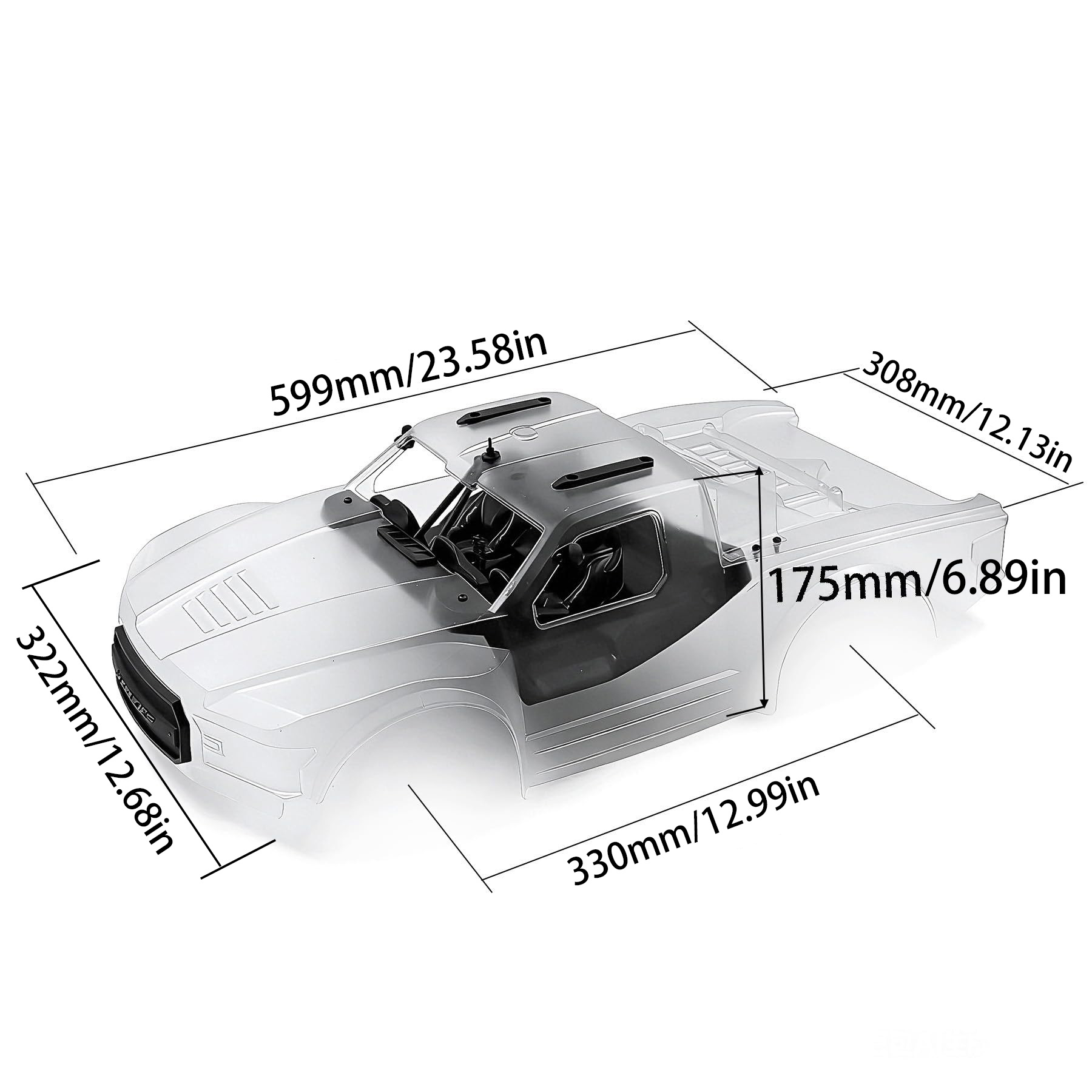 Комплект кузова для шорт-корс- – обзор и цена Body Shell Rc